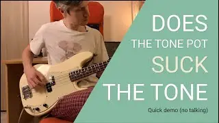 Tone bypass on P-bass / Как сильно съедает звук гитары потенциометр тона?