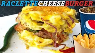 Easy Racletteburger / potatoes cheeseburger / Raclette cheese burger