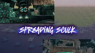 Spreading Sculk #minecraft #minecraftclips #minecraftchallenge #minecrafts 
