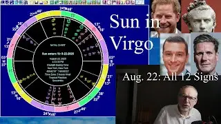 Fri Aug 22 2025: Astrology, ALL 12 SIGNS, Sun in Virgo