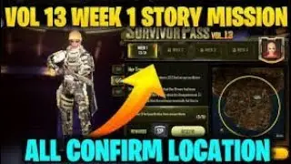 Pubg New state -Vol 13 WEEK 1 STORY MISSION LOCATION