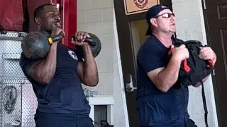 Firefighter Kettlebell/Sandbag Workout! 🔥