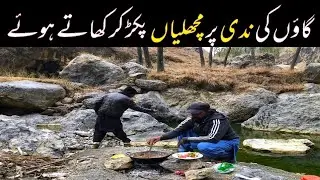 Survival Fishing & Outdoor Cooking: Catching Trout at a Village Stream