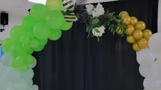 Lime Green and White Balloons | Round Arch for any Occasion