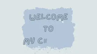 Free Cute Template Youtube Intro Aesthetic (flower/blue pastel ver)