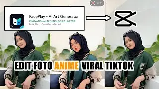 Cara Edit Foto Menjadi ANIME VIRAL TIKTOK Trend Capcut Tanpa Aplikasi FACEPLAY GRATISSS 1 X KLIK