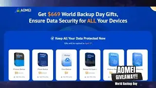 ✨ AOMEI's Grand World Backup Day Giveaway #AOMEI #WorldBackupDay #DataProtection #Giveaway