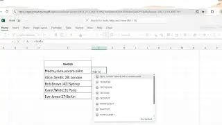 Split data in secen using Excel TEXTSPLIT 🚀  #excel #excelformula #textsplit #exceltricks #office365