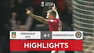 Paul Mullin Hattrick Secures Third Round Spot | Wrexham 4-1 Farnborough | Emirates FA Cup 22-23