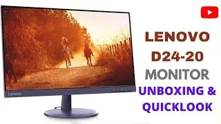 LENOVO D24-20 (23.8) MONITOR UNBOXING & QUICKLOOK