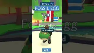 WHAT DO PEOPLE OFFER FOR FOSSIL EGG NOW? | Roblox Adopt Me | PixelPlayz #shorts #adoptme