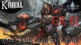 Diablo 3: Greater RIft 61 Barbarian cold seismic slam build