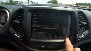 How to Enable or Disable Rear Parking Sense Breaking Assist in Jeep Cherokee V ( 2014 - 2020 )