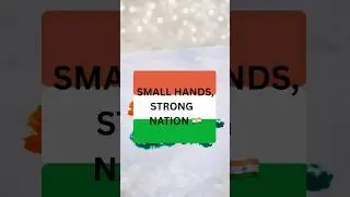 Fun patriotic activity with my little one 🇮🇳✋#india #toddlers #handmade #shortsfeed #shorts #baby