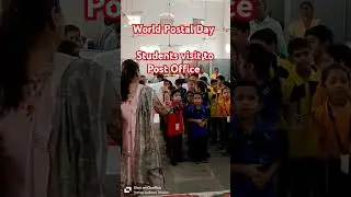 World Postal Day celebration #postal #stamps #decoration #school #explorer #Post office #masti