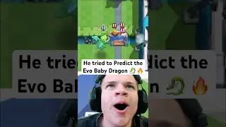 Did he Predict Evo Baby Dragon ⁉️ #jynxzi #clashroyale #reaction #babydragon #evolution #prediction