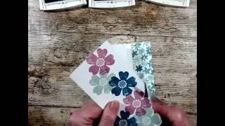 Stampin' Up Flower Shop stamp set and Pansy punch card
