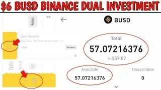 Instant $6 Busd Cash Voucher Claimed | Binance Dual Investment | Binance Busd Reward Distribution