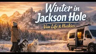 Jackson Hole in Winter ❄️ | Van Life, Huskies & Mountain Peace