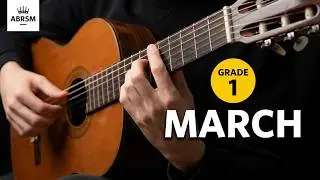 ABRSM GUITAR GRADE 1(2019) March classical guitar cover with tab