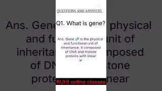 What is gene? Definition of gene..#biologyquestion #gene #shortsvideo