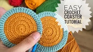 Crochet Coaster Tutorial | Easy & Beginner Friendly (Bardak altlığı tarifi )