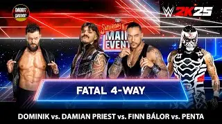 Dominik Mysterio vs. Damian Priest vs. Finn Bálor vs. Penta | Fatal 4-Way Match | WWE 2K25 Gameplay