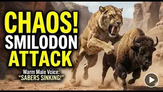 🦣SABER-TOOTHED MOM FIGHTS FOR SURVIVAL!Epic Smilodon Hunt Fierce Family Defense 🐅