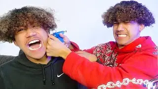 Piercing Our OWN Ears at 1AM For The FIRST TIME! (GONE WRONG)