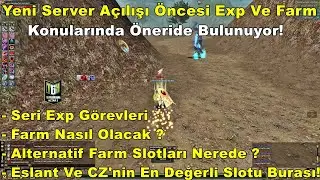 Milchman - Yeni Server A&ccedil;ılışı &Ouml;ncesi Exp Ve Farm Konularında &Ouml;neride Bulunuyor! | Knight Online