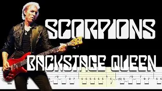 Scorpions - Backstage Queen (🔴Accurate Bass Tabs | Notation) By @ChamisBass  #chamisbass #scorpion