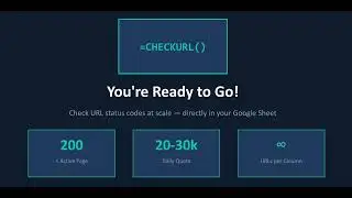 How to Build a Bulk URL Status Checker in Google Sheets with Apps Script (Free SEO Tool 2026)