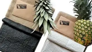 A designer uses pineapples to make vegan leather