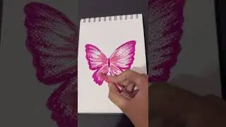 How to draw a butterfly 🦋 ✨  #shorts #oilpastel #art #trending #oilpasteldrawing