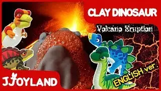 DIY Clay Dinosaurs For Kids | A Volcanic eruption &ndash; Age of the Dinosaurs