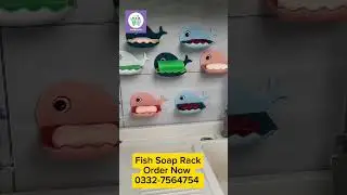 Fish soap holder | kids washroom accessories | soap stand
