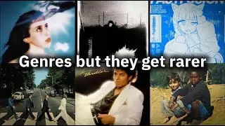 Music Genres but they get increasingly rarer (RYM)