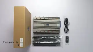 Powerful 5G LTE 4G WIFI GPS LOJACK UHF VHF Signal Jammer with 12 Antennas Radius up to 80m