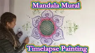 Mural Timelapse painting and airbrushed by Francesca Love Artist 💖
