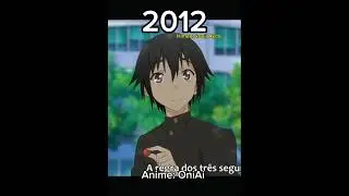 4 Personagens de Anime Ent&atilde;o vs Agora #oniai #akitohimenokouji #edenszero #anime #animecharacters