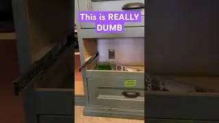 The dumbest renovation idea I&rsquo;ve seen, OMG #diyfail #diyhomedecor ￼