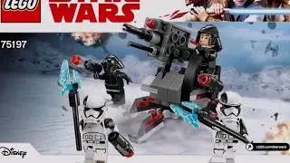 LEGO Star Wars First Order Specialists Battle Pack 75197 Instructions DIY Book