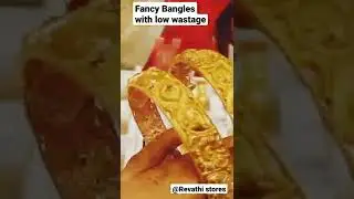 Fancy Gold Bangles with low wastage @ Revathi stores