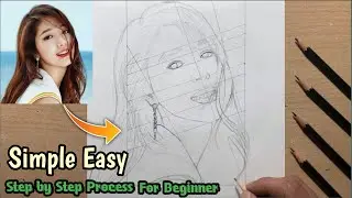 How to draw Park Shin Hye step by step // Suraj Kumar art