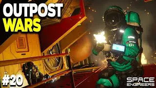 STEALTH Station Attack! - Space Engineers: OUTPOST WARS - Ep #20