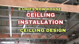 Pag gawa ng Kisame sa 8 units row house. Vigan project VIDEO#38