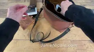 Small Brown Zippered Leather Crossbody | Brown Pebbled Leather