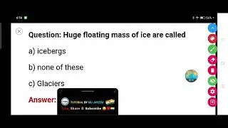 Huge floating mass of ice are called.