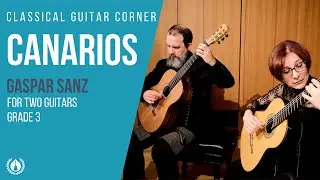 Canarios by Gaspar Sanz Arranged for Two Guitars