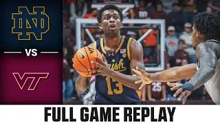 Notre Dame vs. Virginia Tech Full Game Replay | 2025-26 ACC Men's Basketball